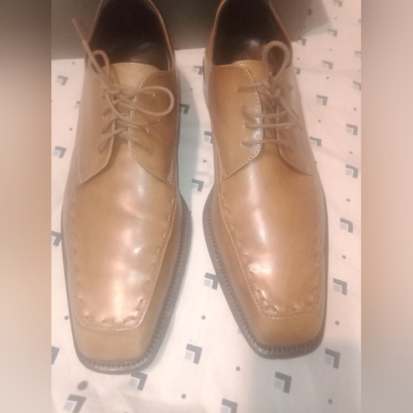 Antonio Maurizi Riviera Beige Antique Calf Leather Oxfords (Size 13 - Picture 1 of 14